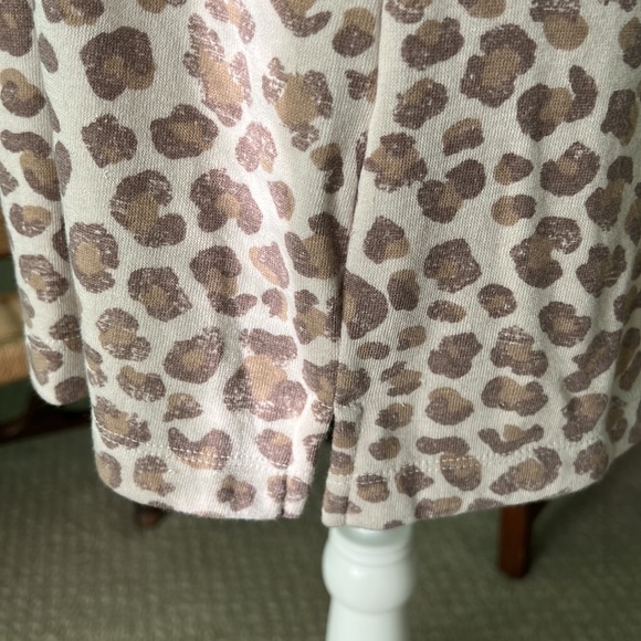 Caslon Animal Print Tee Midi Shirt Dress Size XS - Picture 6 of 8